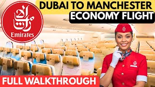 DUBAI TO MANCHESTER WITH EMIRATES - ECONOMY FLIGHT - AIRBUS A380-800 (FULL WALKTHROUGH)