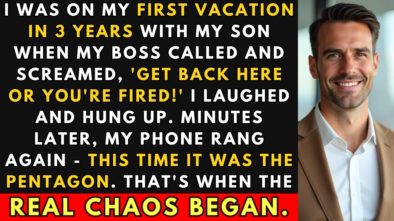 Boss Fired Me During My First Vacation In 3 Years. He Had No Idea The Pentagon Was Calling