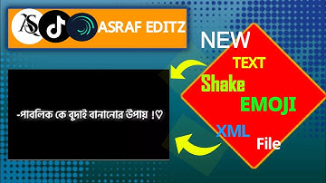 New Text & Emoji & shake Xml File  ||Attitude LyricsVideo ||Black Screen Xml| Xml File|Alight Motion