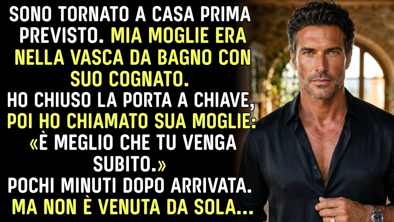 Torno a casa tre ore prima del previsto e trovo mia moglie nella vasca da bagno con suo cognato. Lui scalzo, seduto sul water come se fosse a casa sua, lei con un bicchiere di vino alle 11:20 di...