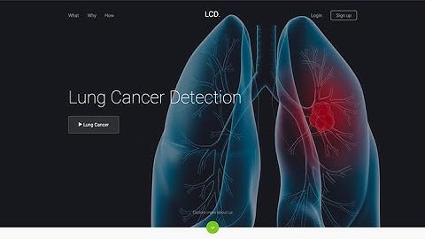 LUNG CANCER PREDICTION USING MACHINE LEARNING
