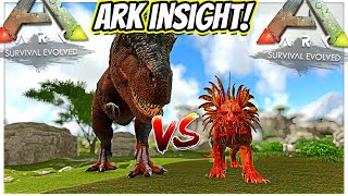 SHADOWMANE VS T-REX, STAT ANALYSIS AND BATTLE TO THE DEATH!! || Ark Insight!