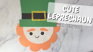 Cute Leprechaun Craft (Free Template)