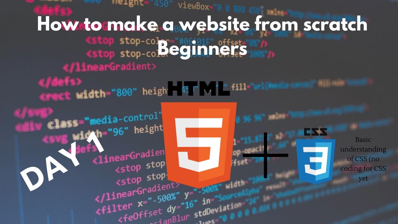 How to program a website using HTML from scratch Day 1 - YouTube