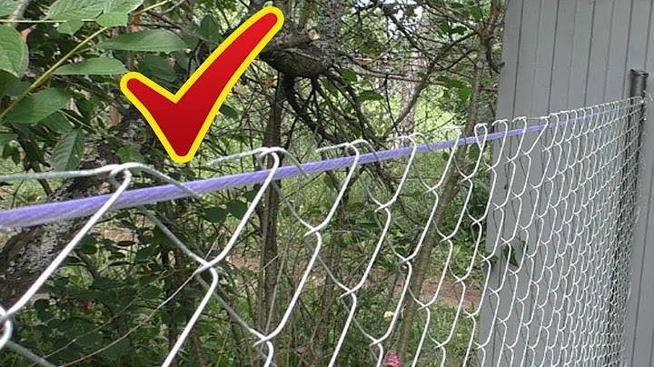 Как натянуть трос между столбами забора из сетки рабицы