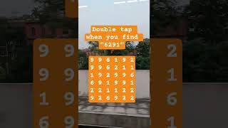 Observation Visual Test: 5 Seconds For You To Spot:6291. Try Your Skills! #search #puzzle #shorts