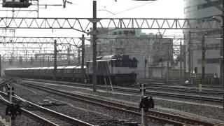 JR貨物 EF64-1018 専用貨物列車(8785レ 石灰石輸送 赤ホキ) 名古屋駅