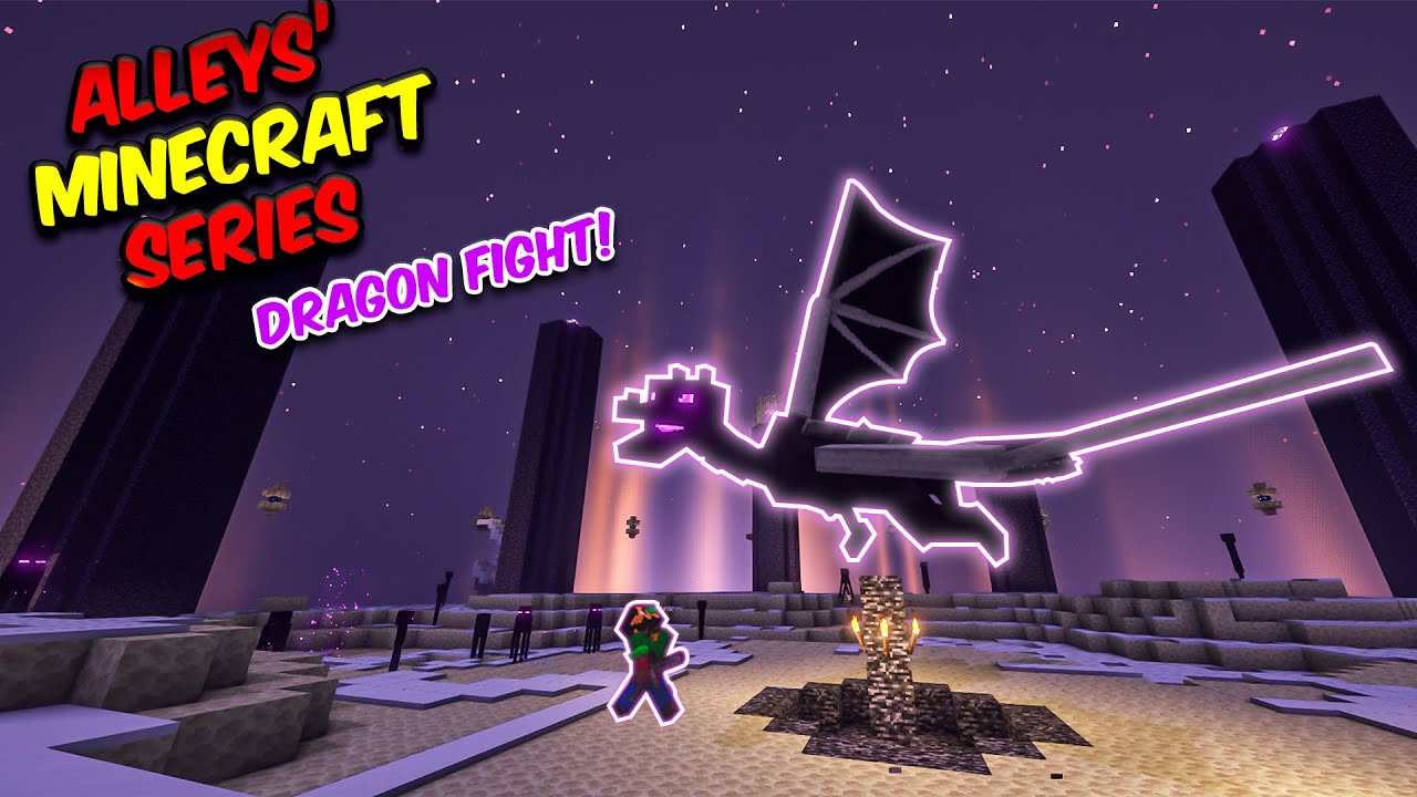 Minecraft Mega Challenge: Taking Down Almost 20 Dragons in One Epic Video - Hindi Part 4