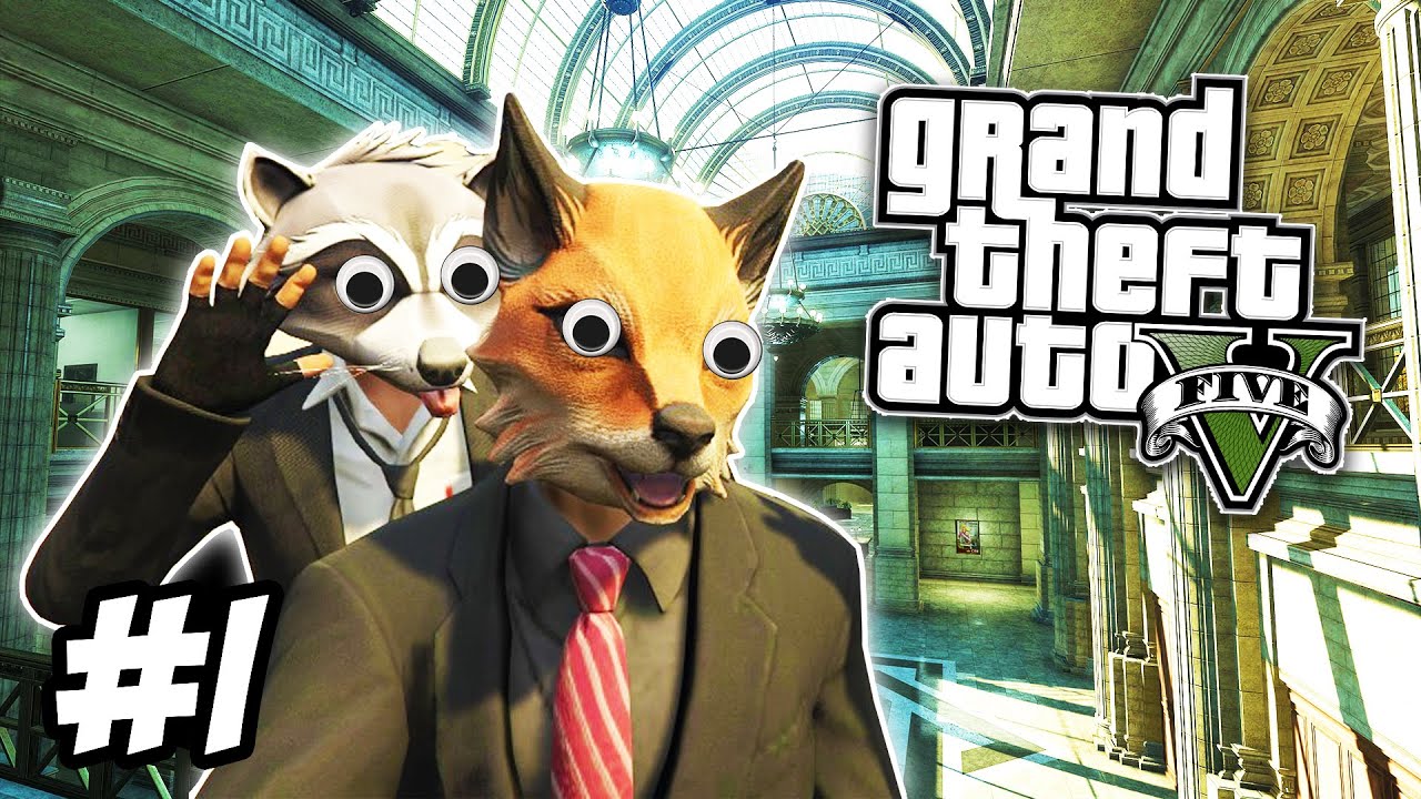 GTA 5 Heists 1 THE BANK JOB! (GTA 5 Funny Moments) YouTube