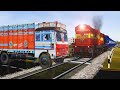 CRAZY VEHICLES STOPS THE TRAIN AT UNMANNED LEVEL CROSSING IN INDIAN TRAIN SIMULATOR