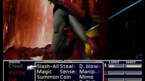 Final Fantasy 7 Cloud vs Ruby Weapon Part 3