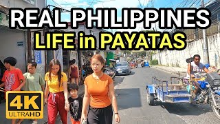 Philippines THE OTHER SIDE OF PAYATAS | OPEN WALK REAL STREET in PAYATAS QUEZON CITY [4K] 🇵🇭