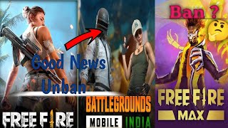 Big Loss Of Garena🤔|| Good news from Government Free fire & BGMI unban 🚫😱|| Free fire max ban?