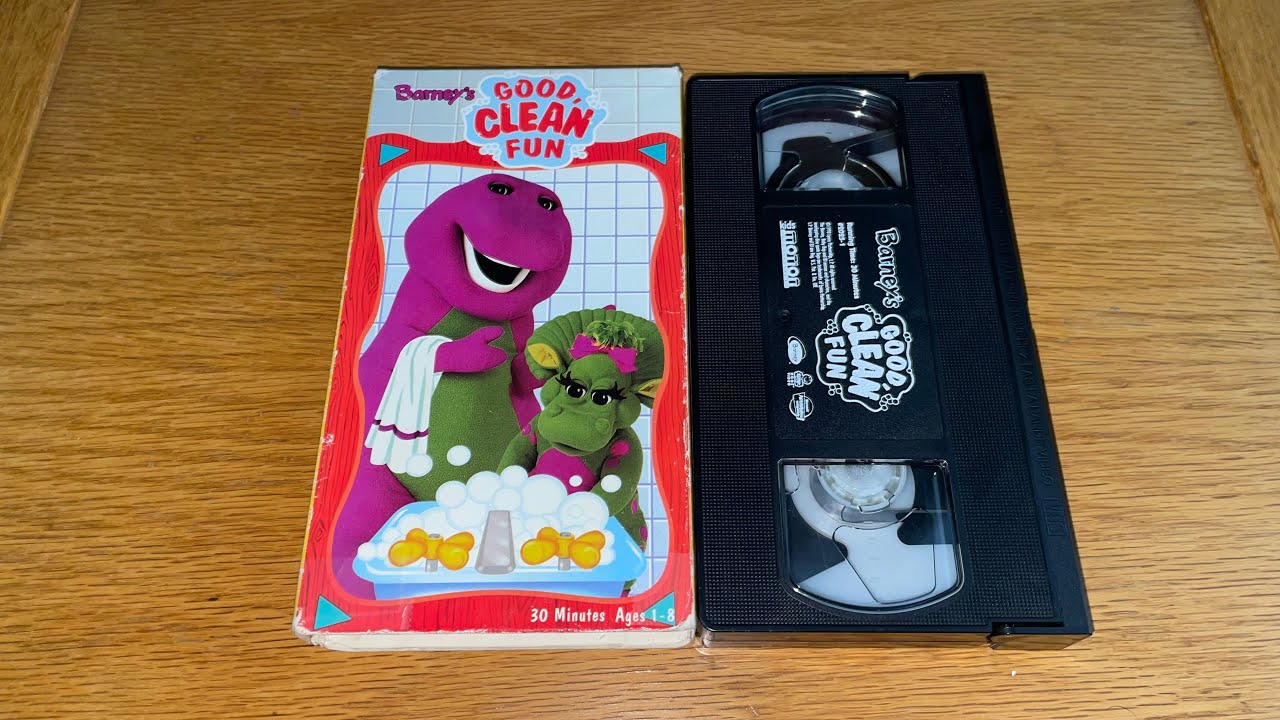 Opening & Closing To Barney’s Good, Clean, Fun! 1998 VHS (Kids Motion ...