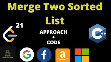 Merge two sorted linked list leetcode | Leetcode 21 |  Inplace Solution | O(1) space Complexity