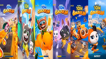 Talking Tom Gold Run Streamer Tom VS New Pirate Angela VS Snake Off Tom VS Eco Angela Lucky Angela