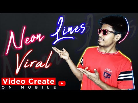 Neon Lines SCRIBBLE Effect Video / Reel Create In 2 Minute | Glowing Lines Effect - On Mobile Hindi