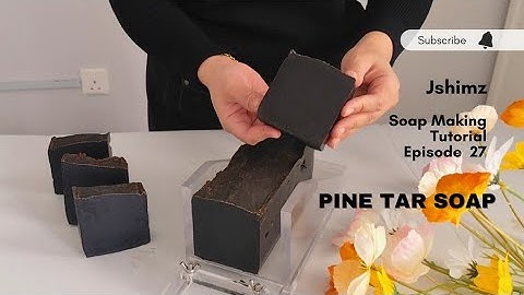 Pine Tar Soap (Cold Process Soap) || Soap Making Tutorial EP.27