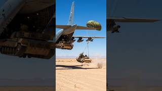 Military Cargo Airdrop Test – Tank Deployment Sequence