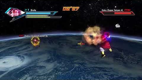 Broly SSJ4 vs Goku SSJ4 - Dragon ball Xenoverse Mods
