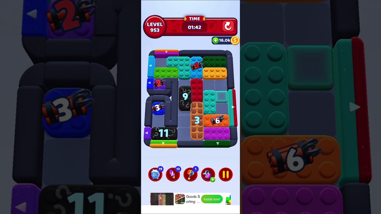 Solve Color Block Jam 953