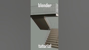How to model a staircase in blender #blender #shots
