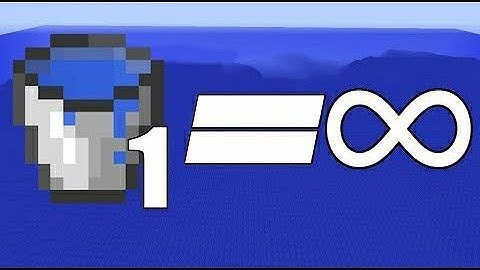 How to make infinite water source with only one water Bucket in Minecraft