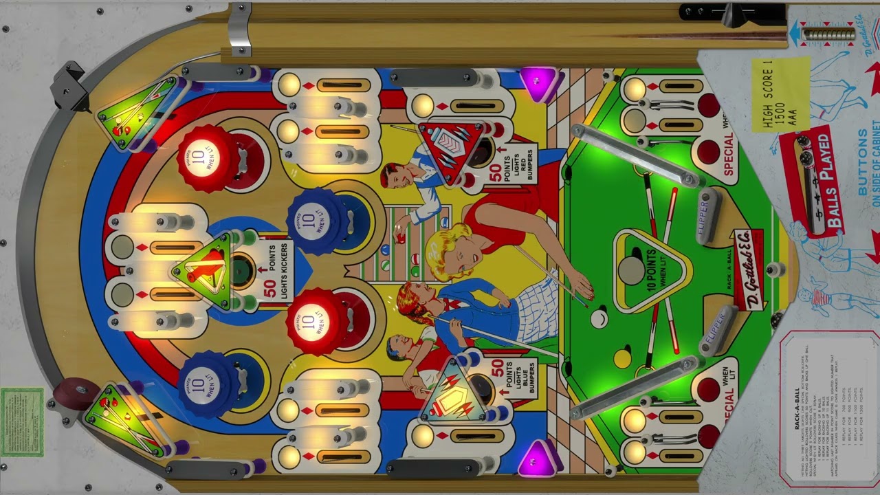 Rack-a-Ball (Gottlieb 1962) VPX