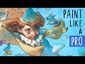 Plan and Execute Your Painting Like a PRO!✍️Painting the Cover of my Art Book🦋