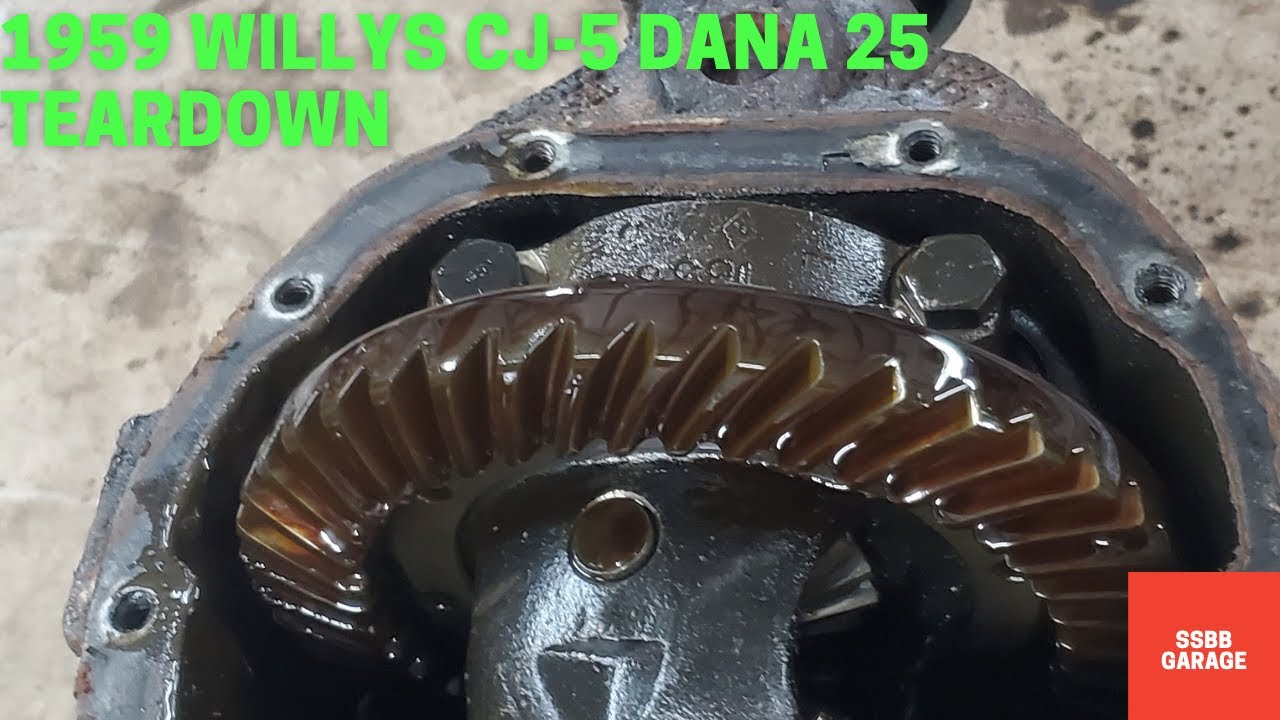 1959 Willys "Jeep" CJ-5 Front Dana 25/27 Axle Teardown