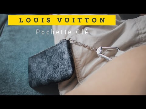 REVIEW  LOUIS VUITTON POCHETTE CLE KEY POUCH DAMIER GRAPHITE 