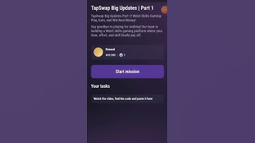 Tapswap big updates| part 1 | Tapswap video code 7 November | 7 November Tapswap video code