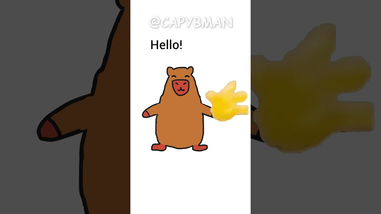 Capybara hello hello hello hi trend capybman #capybara