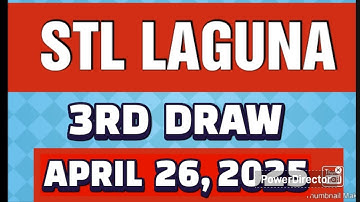 STL LAGUNA RESULT TODAY 3RD DRAW APRIL 26, 2025  8PM | SATURDAY