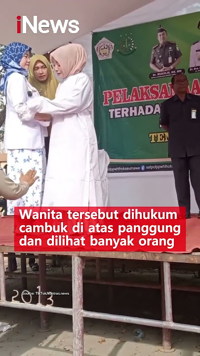 Berzina dengan Ipar, Wanita Asal Aceh Dicambuk 100 Kali! #shorts #viral