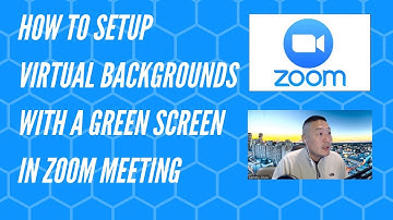 Virtual backgrounds Greenscreen Chromakey for Zoom meeting