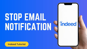 How To Stop Email Notifications From Indeed Job Search Account