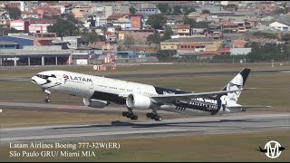 GRAVAMOS O MAIOR MOTOR B777 LATAM STAR WARS EM DECOLAGENS AEROPORTO DE GUARULHOS