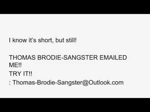 Thomas Brodie-Sangster - Email?
