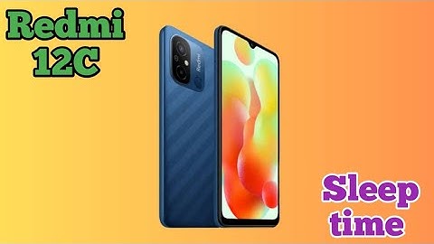 How To Change Sleep Time In REDMI 12C, How To Change Lock Screen Time In REDMI 12C, Auto