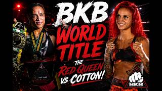 Women's Bare Knuckle World Title: Jozette Cotton vs Red Queen Driver | BKB Full Fight