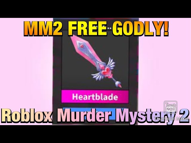 THIS NEW HEARTBLADE GODLY KNIFE IS INSANE!! (ROBLOX MURDER MYSTERY 2) 