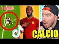 REAZIONE AI TIKTOK SUL CALCIO #27 - ERA RIGORE! JUVE LADRA!! LUKAKU alla ROMA!