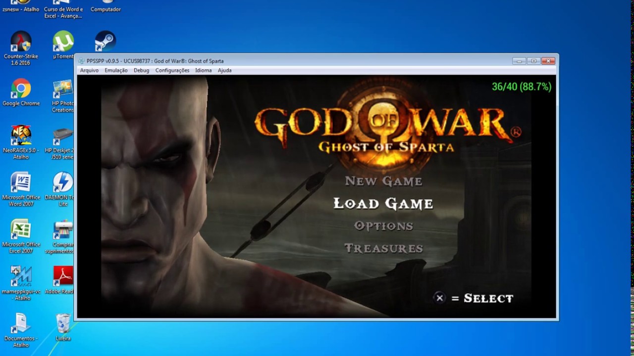 COMO INSTALAR GOD OF WAR: GHOST OF SPARTA PT-BR - EMULADOR PPSSPP