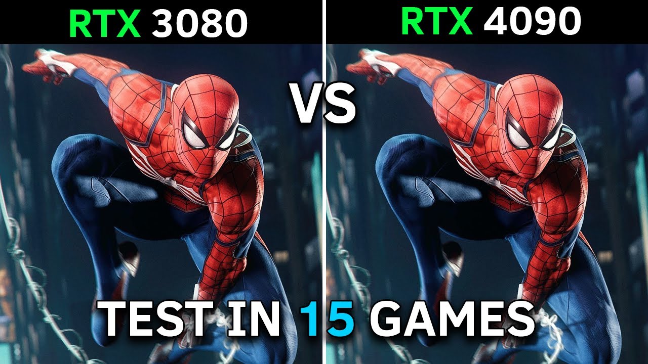 RTX 3080 vs RTX 4090 - The Ultimate Gaming Performance Comparison in 15 Popular Games