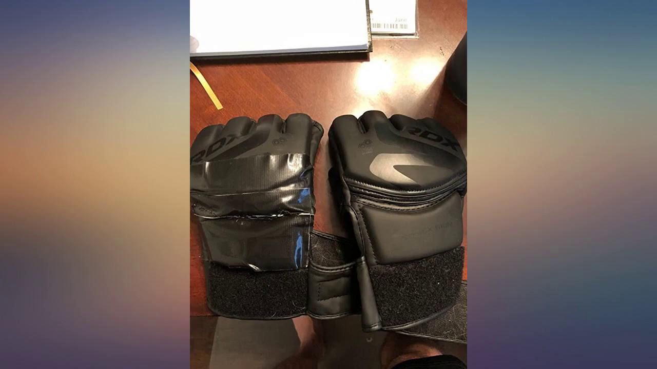 RDX MMA Gloves for Grappling Martial Arts, Open Palm Maya Hide Convex Leather review