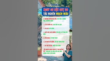 Nguy cơ đột quỵ do tắc nghẽn mạch máu #duocsily #dsly #chamsocsuckhoe