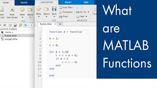 What Are Functions in MATLAB? | Managing Code in MATLAB screenshot 5