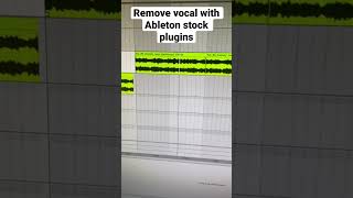 How to Remove vocals with Ableton Stock Plugins