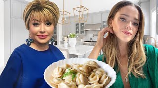 We Made Russian Pelmeni From Scratch ? | Cooking With My Mama